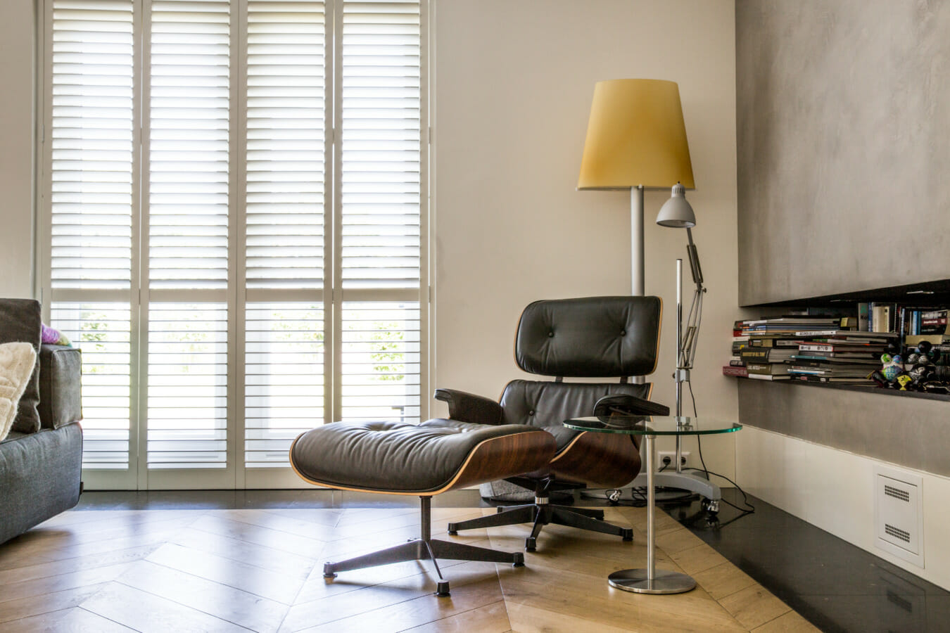 Shutters in de woonkamer