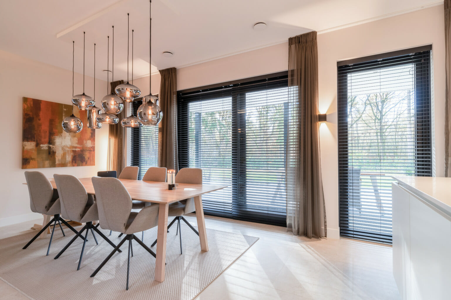 Houten Venetiaanse Jaloezieën 40-150 cm - Aanpasbaar Lichtfilterend Houten Venetiaanse Jaloezieën 40-150 cm - Aanpasbaar Lichtfilterend