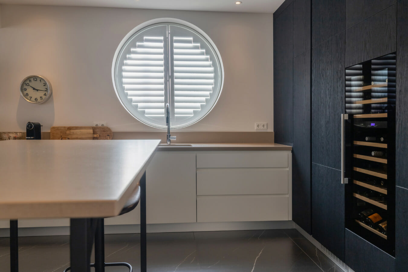 Shutters voor ronde ramen